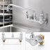 Thumbnail image #3 for T&S Brass 8-Inch Wall Mount Swivel Pantry Mixing Faucet with 18-Inch Swing Nozzle