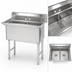 Thumbnail image #3 for Advance Tabco FS-2-2024 2-Compartment Fabricated Sink, 20 x 24 x 14-Inch Bowls, No Drainboards