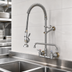 Thumbnail image #3 for T&S Brass EasyInstall 8-Inch Wall-Mount Pre-Rinse Unit with Add-On Faucet, 12-Inch Swing Nozzle, Vacuum Breaker, and 1.15 GPM Spray Valve