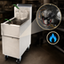 Thumbnail image #3 for Dean Super Runner Value Gas Floor Fryer, 50 lb Capacity, Millivolt Controls