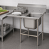 Thumbnail image #3 for Advance Tabco Regaline Freestanding 1-Compartment Sink with Left-Hand Drainboard, 28 x 20 x 14 in Bowl, 304 Stainless Steel