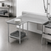 Thumbnail image #3 for John Boos Pro-Bowl L-Shaped Island Clean Dishtable, 60 x 48 Inch, Right-to-Left Operation