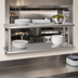 Thumbnail image #3 for BK Resources Double Tier Wall-Mounted Pass Through Shelf, 72 W x 24 D, Stainless Steel