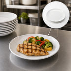 Thumbnail image #4 for American Metalcraft MTP12 12-Inch Round White Melamine Serving Plate Case of 24