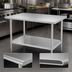 Thumbnail image #3 for Sapphire Manufacturing 72 Inch x 24 Inch Stainless Steel Work Table with Adjustable Undershelf