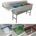Thumbnail image #3 for Advance Tabco 3-Compartment Fabricated Sink with 24-Inch Left Drainboard, 24 x 24 x 14-Inch Bowls