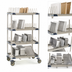 Thumbnail image #4 for MetroMax i Mobile 4-Tier Drying Rack Unit with Drip Tray, 36 W x 24 D x 68 H