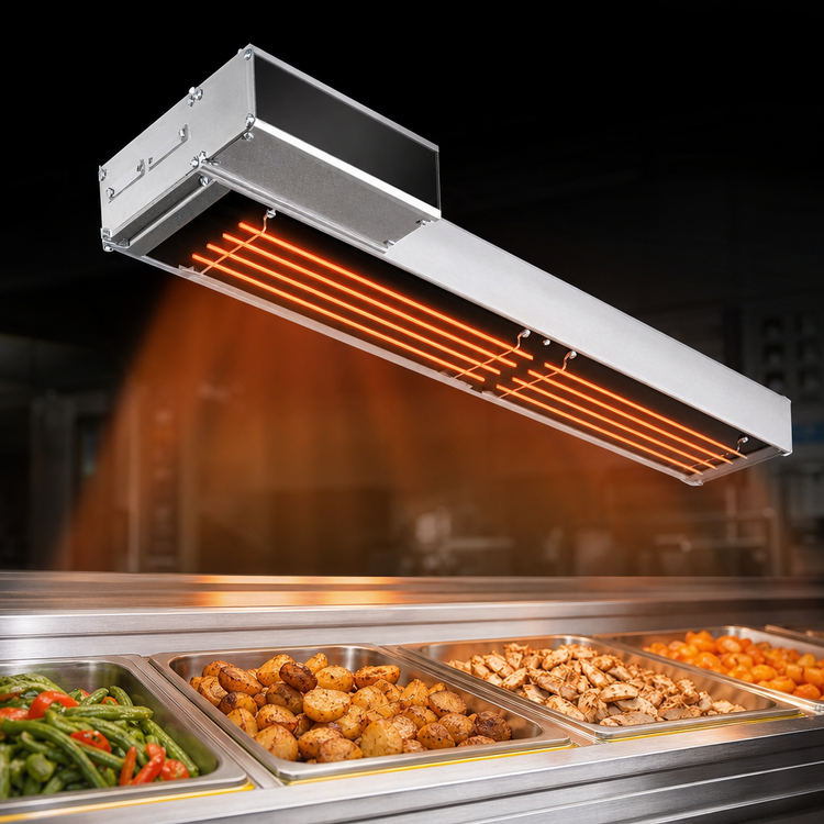 Product image #3 for Hatco Glo-Ray Infrablack 36-Inch Single Unlighted Strip Heater