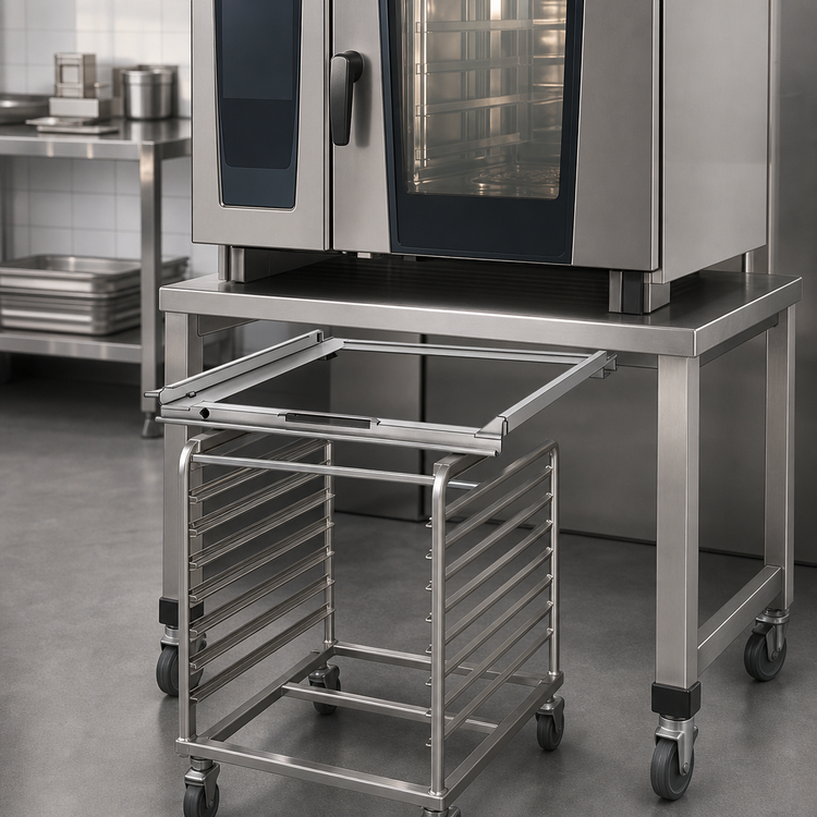 Product image #3 for RATIONAL Run-In Rail for Mobile Rack, Size 6 and 10 Full-Size Tabletop Unit