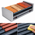 Thumbnail image #3 for Roll-A-Grill 27 Hot Dog Slanted Roller Grill with GripsIt Rollers, 230V