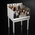 Thumbnail image #3 for Krowne Silver Series 4-Step Raised Liquor Display, 24 Inch Wide Freestanding Stainless Steel Underbar Unit