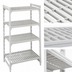 Thumbnail image #4 for Cambro Camshelving Premium 24 x 36 x 72 Inch 4-Shelf Vented Stationary Starter Unit