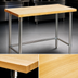 Thumbnail image #3 for Eagle Group 96-Inch x 30-Inch Wood Top Work Table with Stainless Steel Base