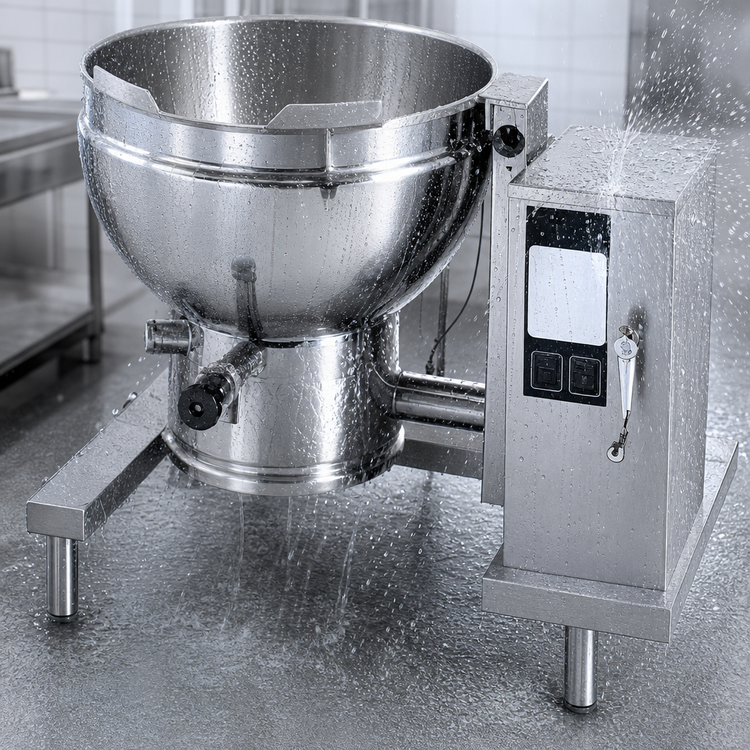 Product image #3 for Groen DEES/40A Low-Height Tilting Electric Steam Kettle, 40-Gallon