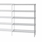 Thumbnail image #3 for Eagle Group EAGLEbrite A5-74-2436Z 5-Tier Wire Add-On Shelving Unit, 36W x 24D x 74H, Zinc Finish