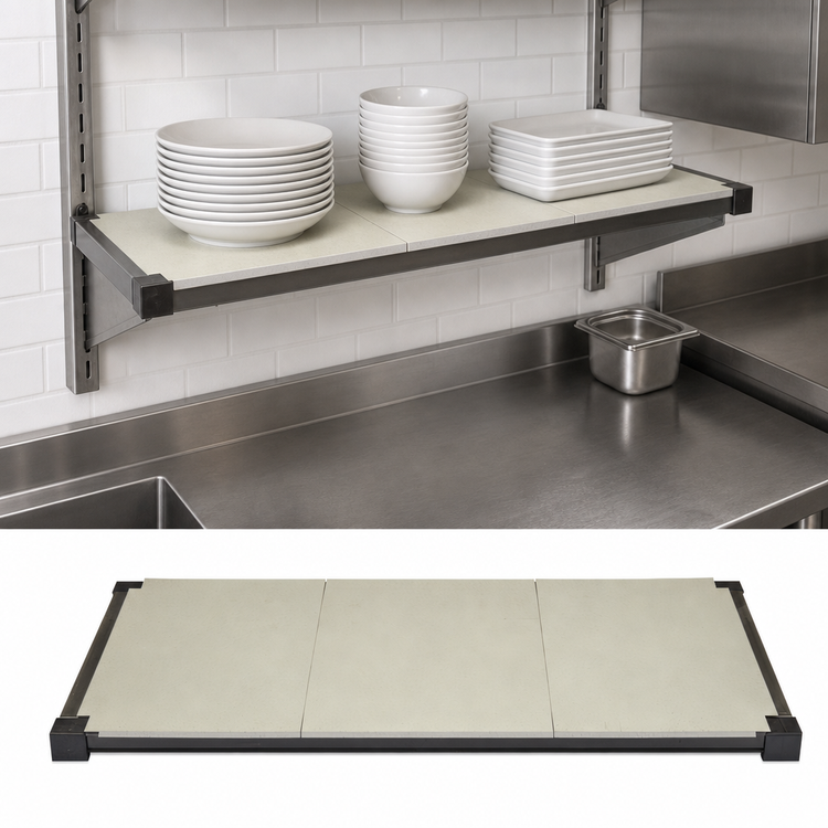 Product image #3 for Cambro Camshelving Elevation Series 24" x 30" Wall Shelving Solid Shelf Kit
