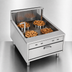 Thumbnail image #3 for Comstock-Castle 23-Inch Flat-Bottom Countertop Gas Funnel Cake/Doughnut Fryer, 20-25 lb Fat Capacity, 50,000 BTU