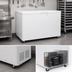 Thumbnail image #3 for Kelvinator Commercial 52-Inch Wide 14 Cu. Ft. White Chest Freezer with Locking Solid Hinged Lid