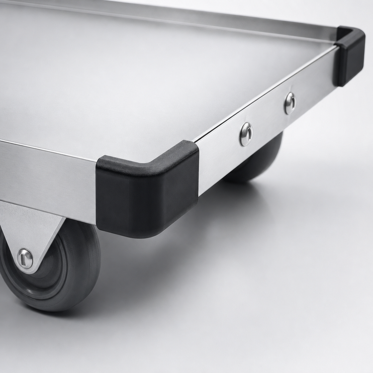 Product image #3 for Metro 24 x 18 Inch Stainless Steel Truck Dolly Frame with Corner Bumpers