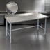Thumbnail image #3 for Eagle Group Spec-Master 120-Inch W x 24-Inch D Stainless Steel Work Table with 1-1/2-Inch Rear Upturn and Galvanized Base