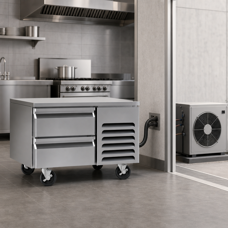 Product image #3 for Southbend Platinum 32-Inch Low-Height Remote Refrigerated Drawer Base with 2 Self-Closing Drawers