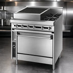 Thumbnail image #3 for Jade Range (Middleby) Titan JTRH-24B-1HT-36C 36-Inch Natural Gas Range with 24-Inch Charbroiler, 12-Inch Hot Top, and Convection Oven