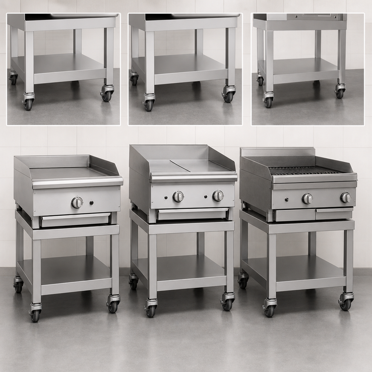 Product image #3 for Garland Designer Series 15-Inch Stainless Steel Equipment Stand with Undershelf