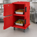 Thumbnail image #4 for Cambro Ultra Camcart Double-Compartment Front-Loading Insulated Food Pan Carrier, 120 Qt., Hot Red