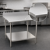 Thumbnail image #3 for Eagle Group BlendPort KL Series 72-Inch Stainless Steel Work Table with Backsplash and Undershelf