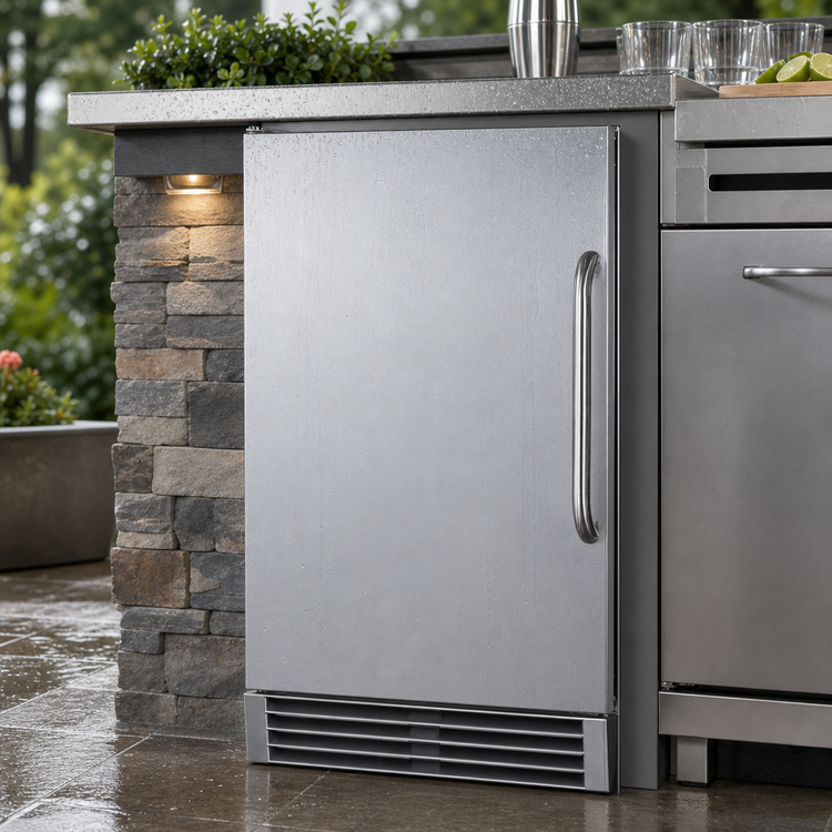 Product image #4 for Summit Commercial 15-Inch Outdoor/Indoor Undercounter Clear Cube Ice Maker with 50 lb Daily Production and 25 lb Bin