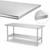Thumbnail image #3 for 72 Inch x 24 Inch x 36-1/2 Inch Stainless Steel Work Table with Adjustable Undershelf