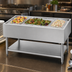 Thumbnail image #3 for Eagle Group SCP-4 Stationary 4-Pan Open Base Ice Cooled Cold Pan Serving Counter