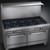 Thumbnail image #3 for Southbend Ultimate 60-Inch Commercial Gas Restaurant Range with 9 Open Burners, Standard Oven and Convection Oven