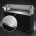 Thumbnail image #3 for Advance Tabco Triumph Supreme Portable Solid Top Buffet Table with Enclosed Base and Double-Sided Sneeze Guard, 5 Pan Size, 77-3/4 Inch Wide