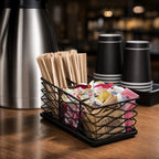 Thumbnail image #3 for American Metalcraft Birdnest BNCC48 Chrome Wire Coffee Caddy, 8-1/2 x 4-3/8 x 3-1/8 Inches Case of 24