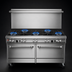 Thumbnail image #3 for Southbend Ultimate 60-Inch Gas Restaurant Range with 5 Open Burners, 24-Inch Griddle/Broiler, and 2 Standard Ovens