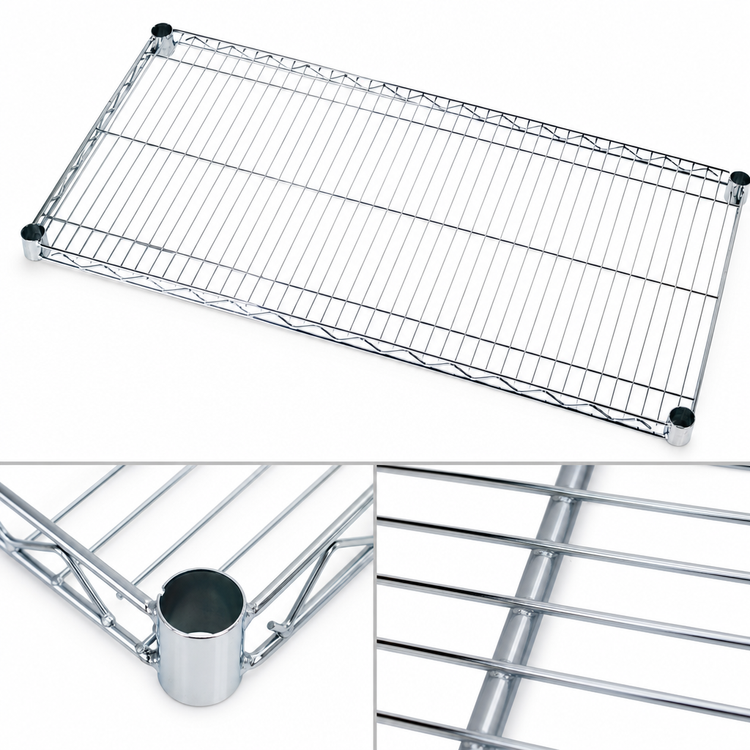 Product image #3 for Quantum 60"W x 30"D Chrome-Plated Wire Shelf