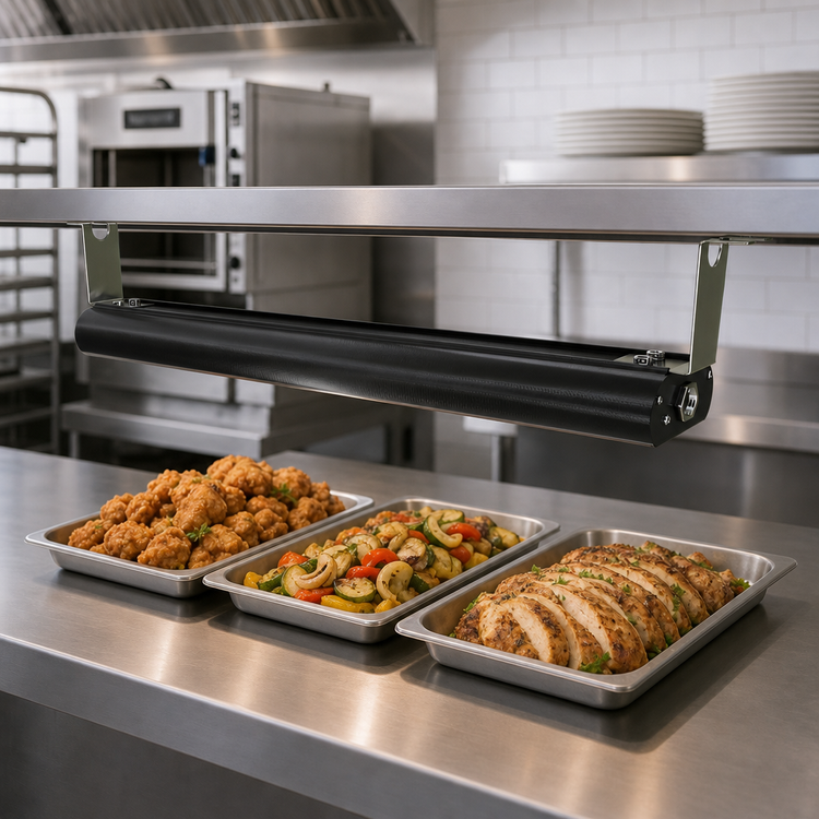Product image #3 for Vollrath 42-Inch Low Profile Unlighted Strip Heat Lamp with Remote Infinite Switch