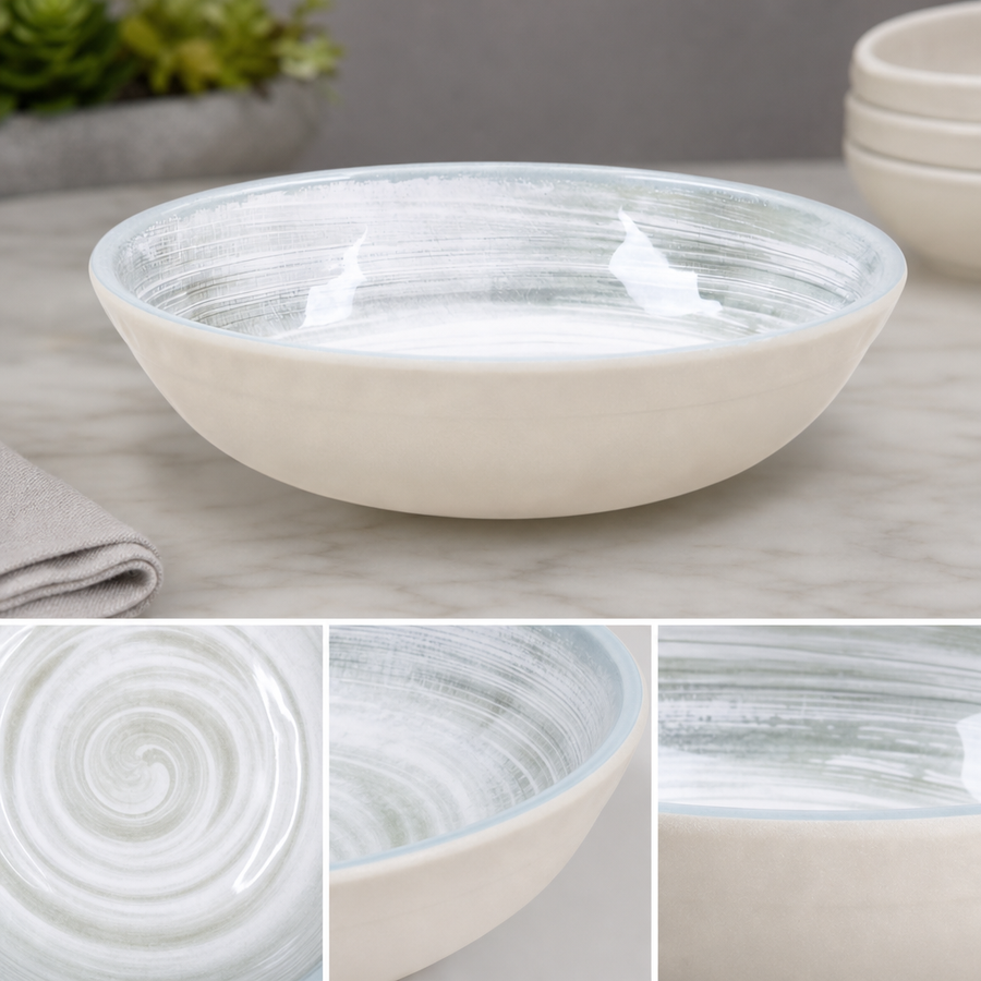 Ceramic-Look Swirl Design