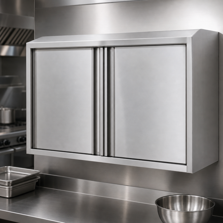 Product image #3 for Eagle Group WCH-84 84-Inch Stainless Steel Wall Cabinet with Hinged Doors
