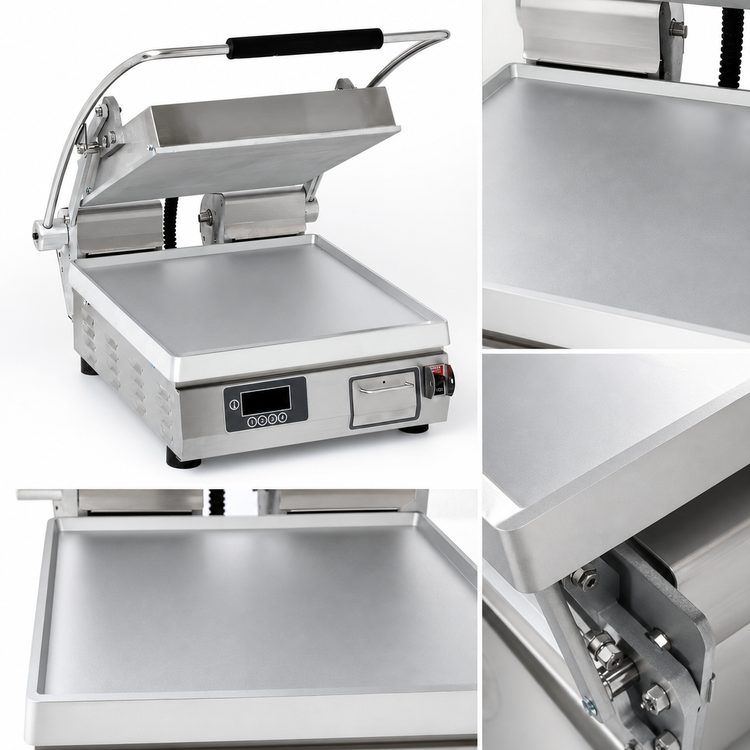 Product image #3 for Star Pro-Max 2.0 14-Inch Smooth-Top and Bottom Commercial Sandwich Grill / Panini Press with Electronic Controls