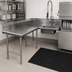 Thumbnail image #3 for Advance Tabco Korner Spec-Line 107-Inch Left-Hand L-Shaped Soil Dishtable with Pre-Rinse Sink, 14-Gauge 304 Stainless Steel