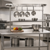 Thumbnail image #3 for Advance Tabco Table-Mounted Circular Stainless Steel Pot Rack, 132-Inch Long