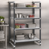 Thumbnail image #3 for Cambro Camshelving Elements XTRA 4-Shelf Solid Stationary Starter Unit, 24 Inch Deep x 54 Inch Long x 72 Inch High, Speckled Gray