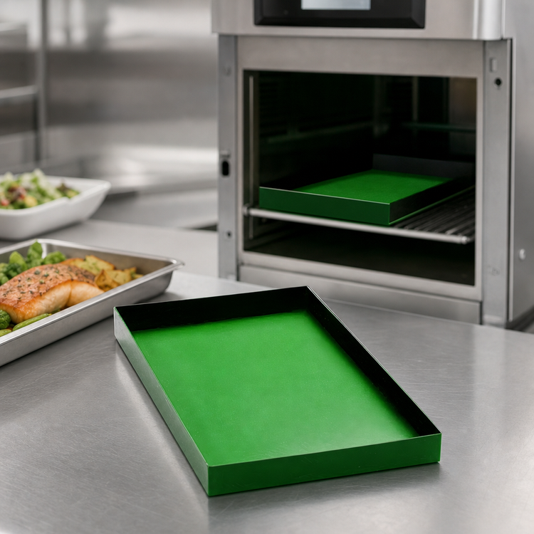 Product image #3 for Merrychef Half-Size Green Cooking Tray for High-Speed Ovens