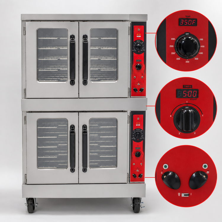 Product image #3 for Vulcan VC55ED Double-Deck Full-Size Electric Convection Oven, Standard Depth