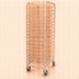 Thumbnail image #4 for 20-Tier Aluminum Mobile Bun Pan Rack with 2 Brake Wheels