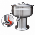 Thumbnail image #3 for Southbend (Middleby) Southbend Steam KDPS-40F 40-Gallon Stationary Direct Steam Kettle with Full Jacket and Pedestal Base