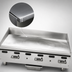 Thumbnail image #4 for Vulcan VMG36 36-Inch Heavy Duty Countertop Manual Gas Griddle with 1-Inch Polished Steel Plate