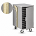 Thumbnail image #3 for FWE Insulated Non-Heated Under-Counter Enclosed Transport Cabinet with 7 Removable Pan Slides